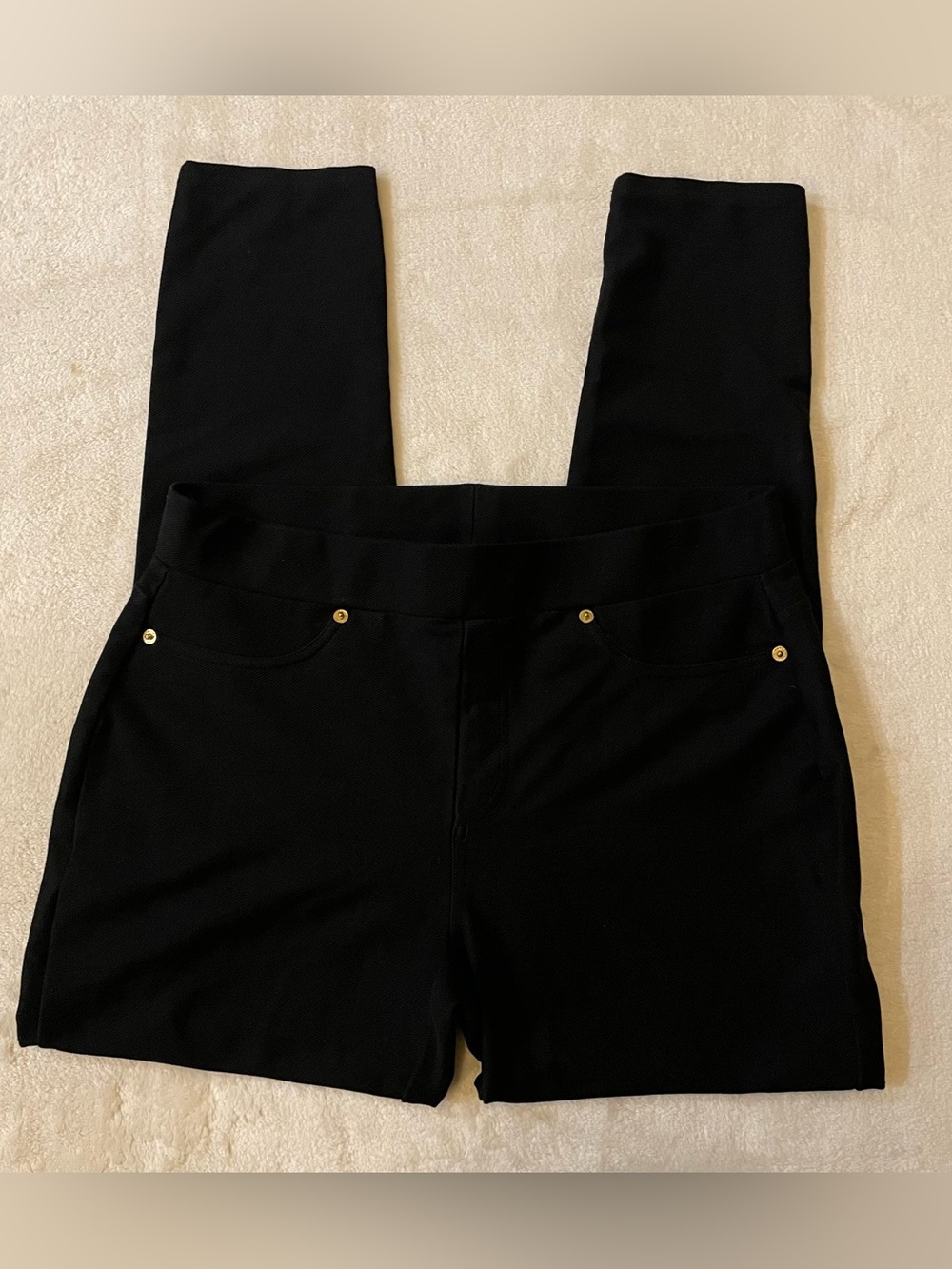 Michael Kors Black Strech Jeggings size L - Picture 2 of 6